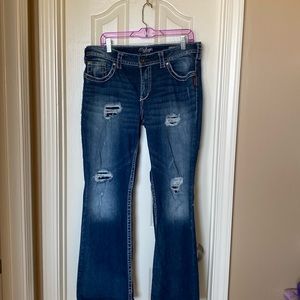 Silver jeans